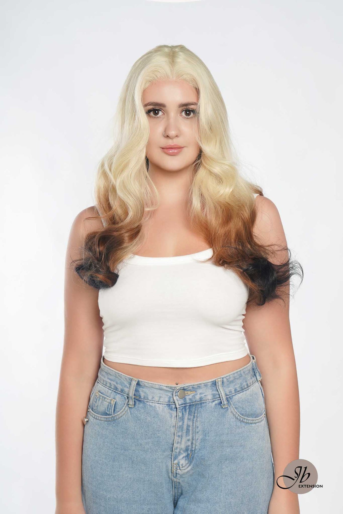 [FINAL SALE] JBEXTENSION 25 Inches Body Wave Light Blonde On The Top Mix Color Pre-Cut Frontlace Glueless Wig VANILLA TWIST