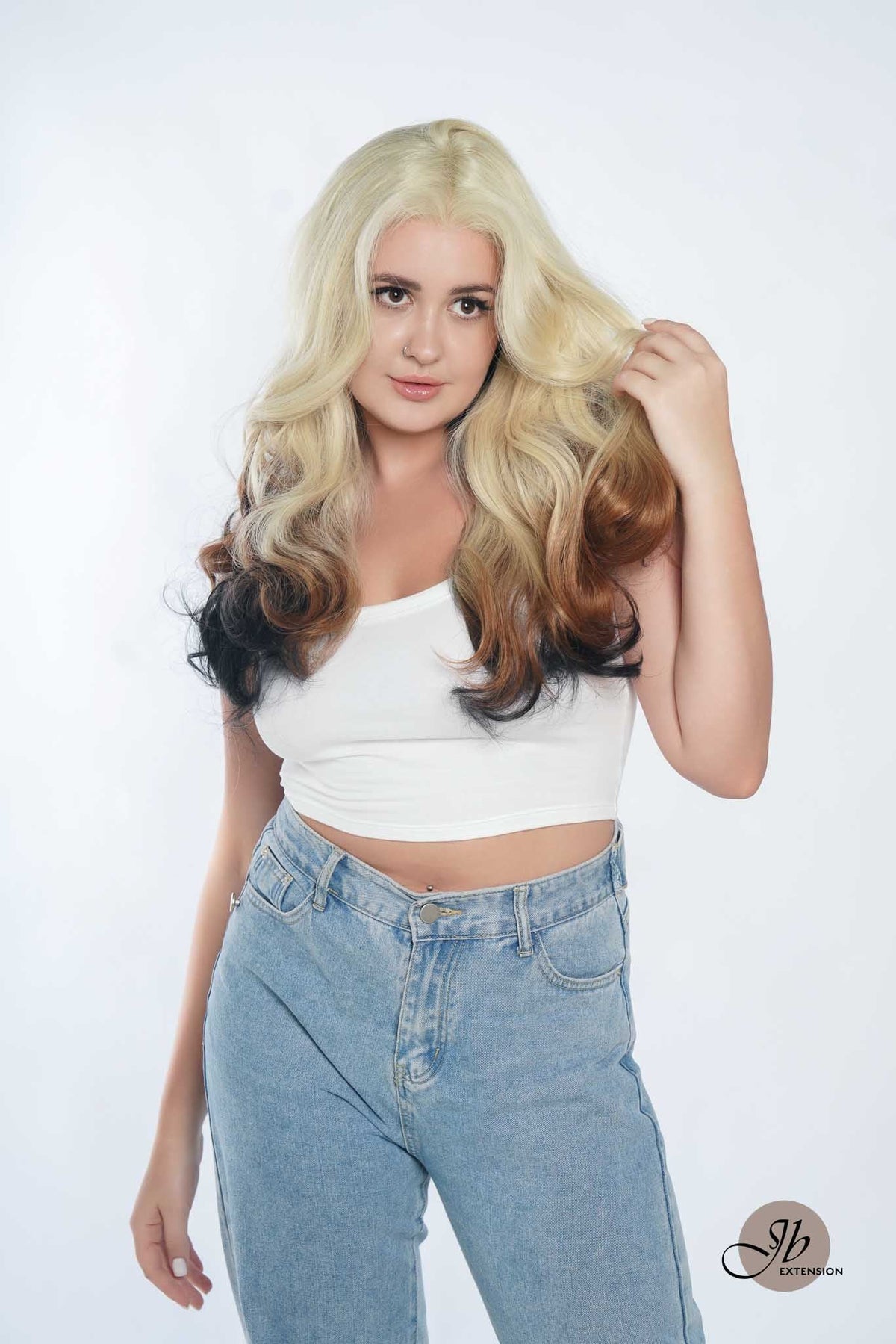 [FINAL SALE] JBEXTENSION 25 Inches Body Wave Light Blonde On The Top Mix Color Pre-Cut Frontlace Glueless Wig VANILLA TWIST