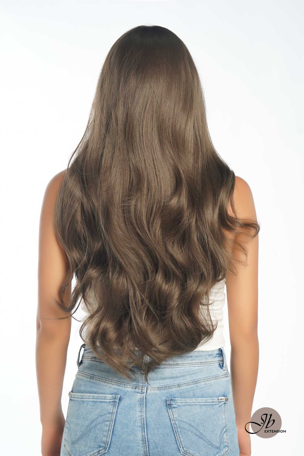 JBEXTENSION 26 Inches Long Curly Brown Color Wig JUDY