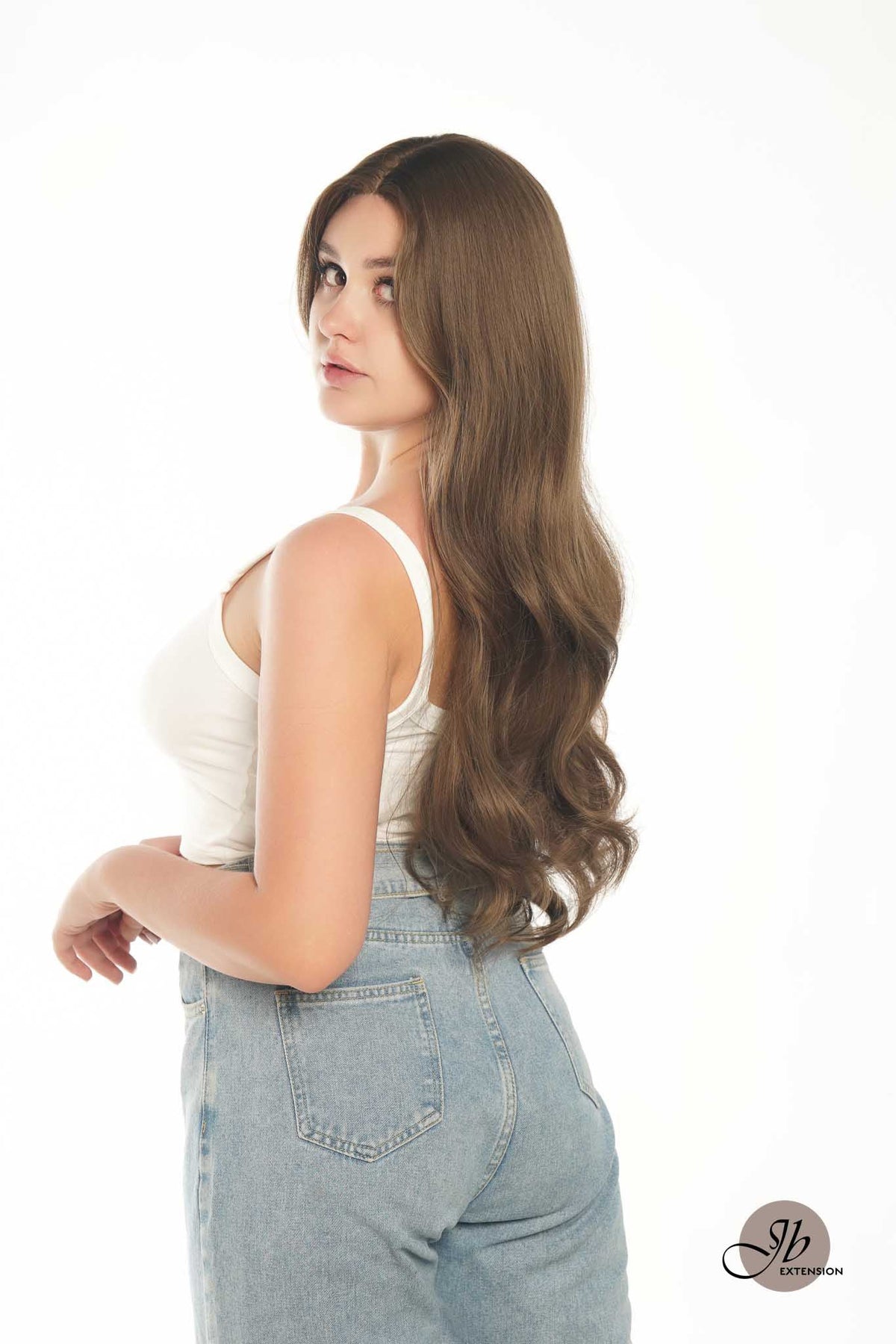 [FINAL SALE] JBEXTENSION GENERATION FIVE 26 Inches Long Curly Brown Color Wig JUDY G5
