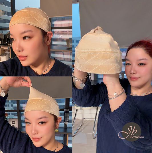 JBEXTENSION 2-in-1 Non Slip Wig Grip Cap for Women with Silicone Band , Fully Adjustable Wig Grip , Non-Slip Wig Gripper to Keep Wigs Lace Front In Place