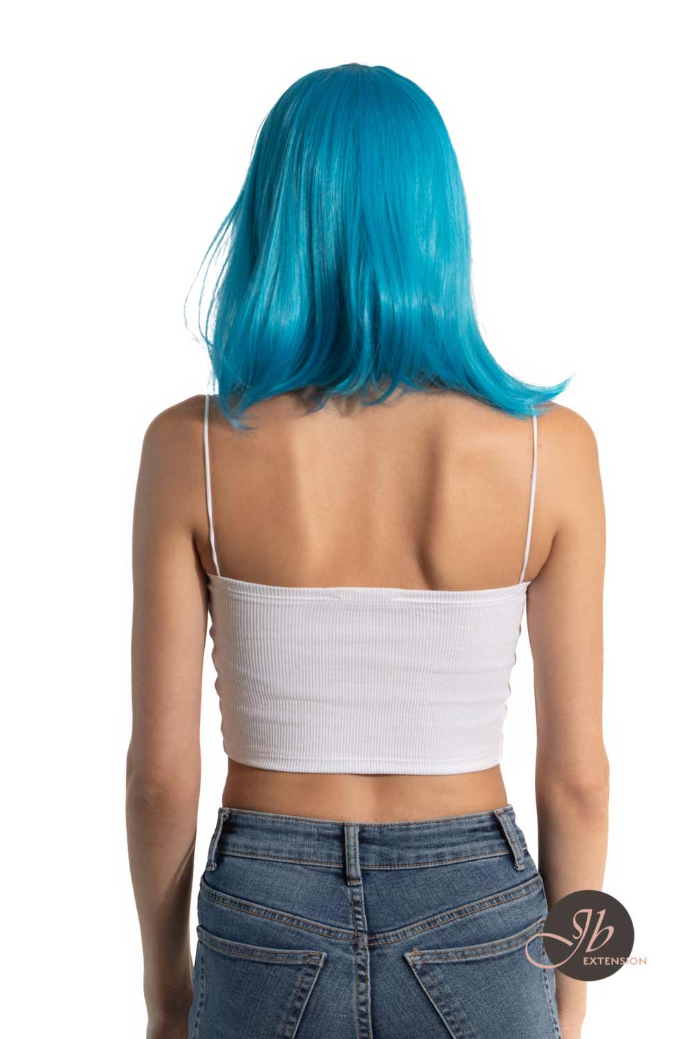 [FINAL SALE] JBEXTENSION 15 Inches Blue Straight Side Part Frontlace Wig HEATHER