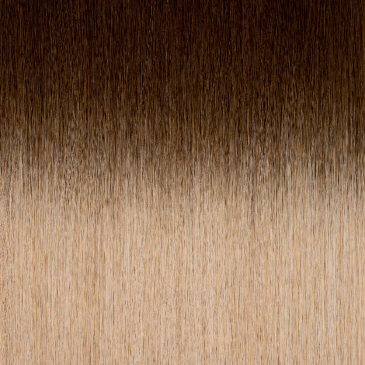 27" Straight Ponytail Clip-in Blonde Balayage