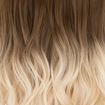 23" Ponytail Curly Clip-In BALAYAGE BLONDE