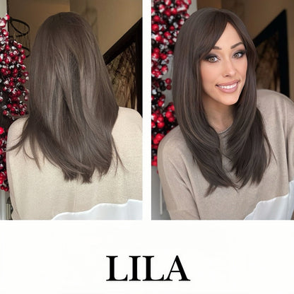 Nichole's Selection -  20 Inches Scalpiana Cold Brown LILA