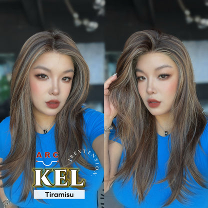 [PRE-ORDER] JBEXTENSION 22 Inches Tiramisu Pre-Cut Arc Snowflake Lace Frontlace Glueless Wig KEL ARC - TIRAMISU【BENDY EAR TABS】