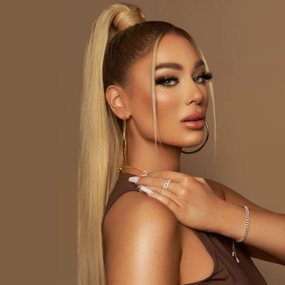 Copy Her Ponytail Hairstyle with JB 27" Straight Clip-In Ponytail