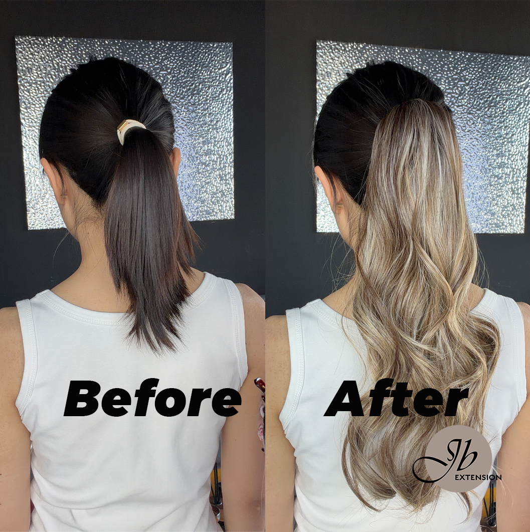 JBEXTENSION 15 Inch Clip Claw  , Wrap in Curly Ponytail Extension for thinning hair CURL