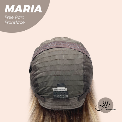 JBEXTENSION 20 Inches Silver Sand Blonde Curly 13X6 Lace Free Part Frontlace Glueless Wig MARIA