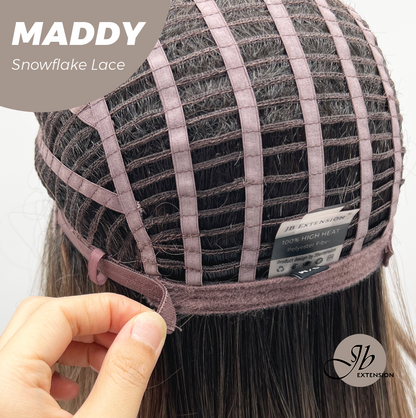 [FINAL SALE] JBEXTENSION 18 Inches Pine Cones Pre-Cut Snowflake Lace Frontlace Glueless Wig MADDY SNOWFLAKE【PERMATEASE】【BENDY EAR TABS】- M/L