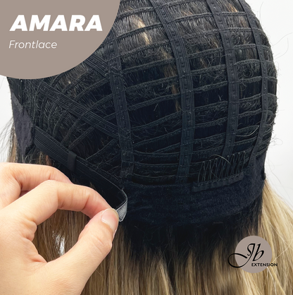 [FINAL SALE] JBEXTENSION 22 Inches Mix Blonde Pre-Cut Side Part Frontlace Glueless Black Sapphire Wig AMARA【BENDY EAR TABS】