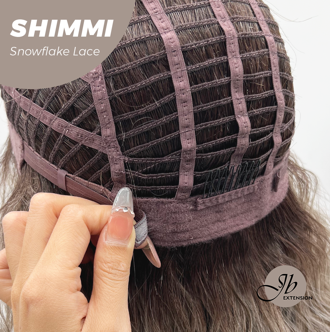 [FINAL SALE] JBEXTENSION 21 Inches Ash Grey Deep Curly Pre-Cut Side Part Snowflake Lace Frontlace Glueless Wig SHIMMI【BENDY EAR TABS】