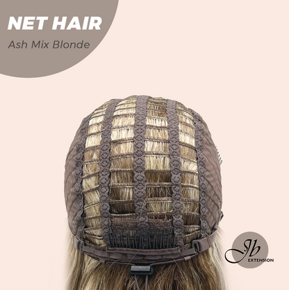 JBEXTENSION 26 Inches Long Wave Hair Ash Mix Blonde Headband Wig NET HAIR