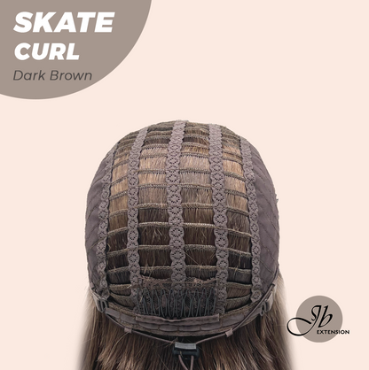 JBEXTENSION 20 Inches Curly Hair Dark Brown Headband Wig SKATE CURL