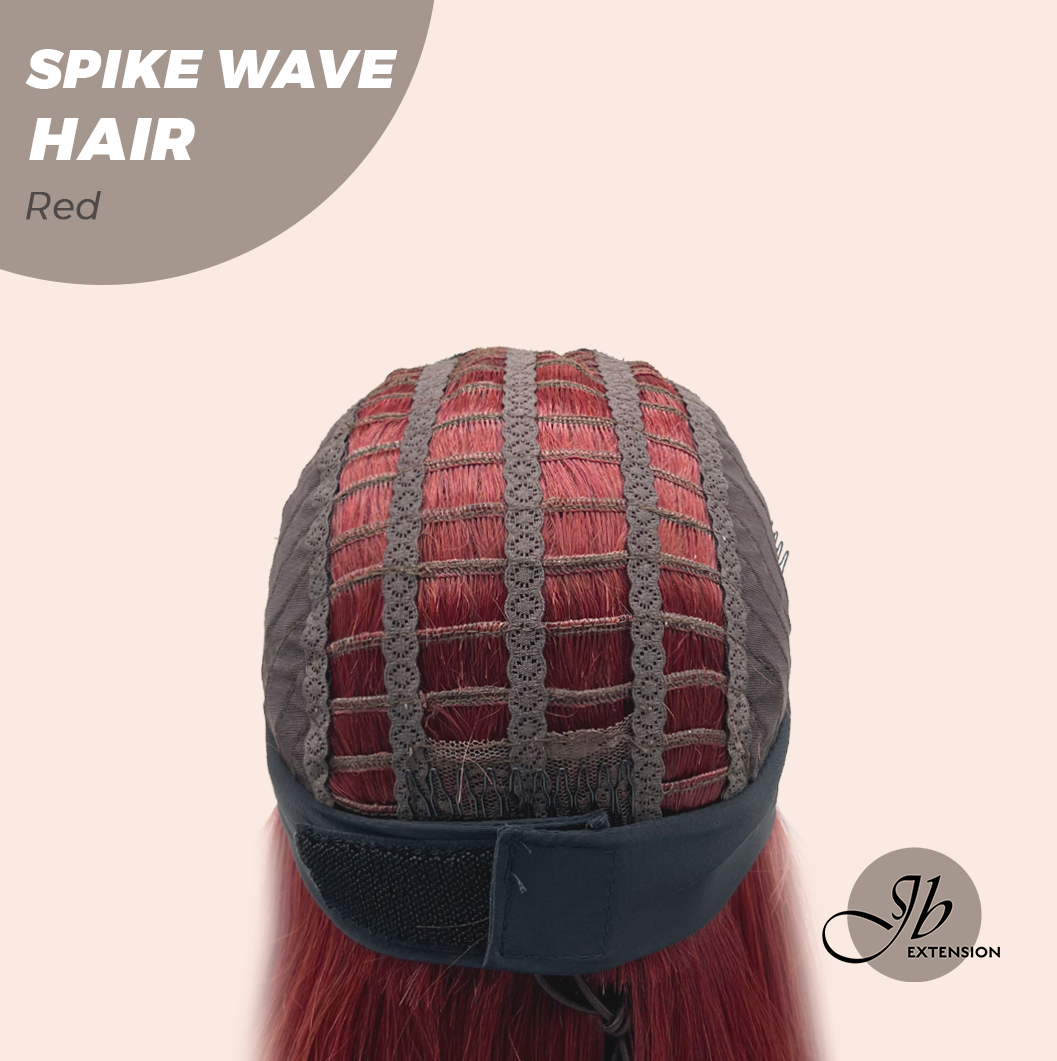 JBEXTENSION 24 Inches Long Wave Red Headband Wig SPIKE WAVE - RED