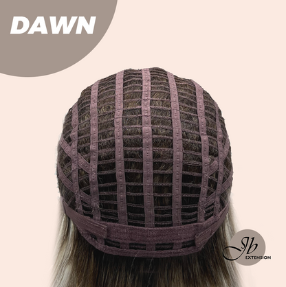 [FINAL SALE] JBEXTENSION 14 Inches Ash Grey Women Fashion Full Machine Wig DAWN【PLUS PERMATEASE】【BENDY EAR TABS】