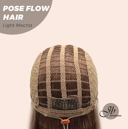 JBEXTENSION 18 Inches Light Mocha Headband Wig POSE FLOW HAIR - LIGHT MOCHA