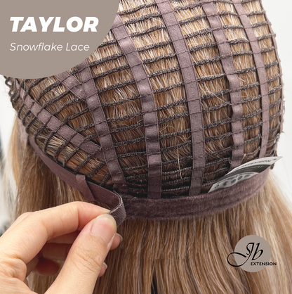 [FINAL SALE] JBEXTENSION 18 Inches Apricot Pre-Cut Snowflake Lace Frontlace Glueless Wig TAYLOR【PERMATEASE】【BENDY EAR TABS】- M/L