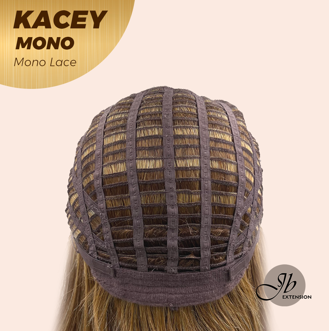 HOT OF SEASON - KACEY MONO Monofilament Handmade Wig 6X5 Full Monofilament Hand Tied Top Wig 27 Inches Copper Mono Lace Wig With Anti-slip Silicone Strips Glueless Wig KACEY MONO【BENDY EAR TABS】