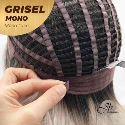 [FINAL SALE] JBEXTENSION GRISEL MONO Monofilament Handmade Wig 6X5 Full Monofilament Hand Tied Top Wig 13 Inches Platinum Blonde Mono Lace Wig With Anti-slip Silicone Strips Glueless Wig GRISEL MONO【BENDY EAR TABS】