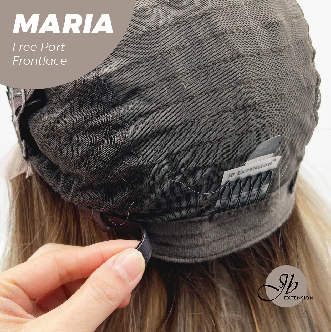 JBEXTENSION 20 Inches Silver Sand Blonde Curly 13X6 Lace Free Part Frontlace Glueless Wig MARIA