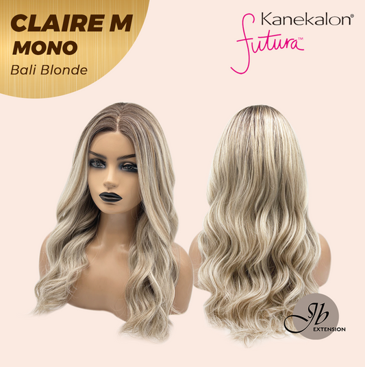 JBEXTENSION CLAIRE MONO Partial Monofilament Wig 22 Inches Bali Blonde Curly Partial Mono Lace Glueless Wig CLAIRE MONO BALI BLONDE【BENDY EAR TABS】
