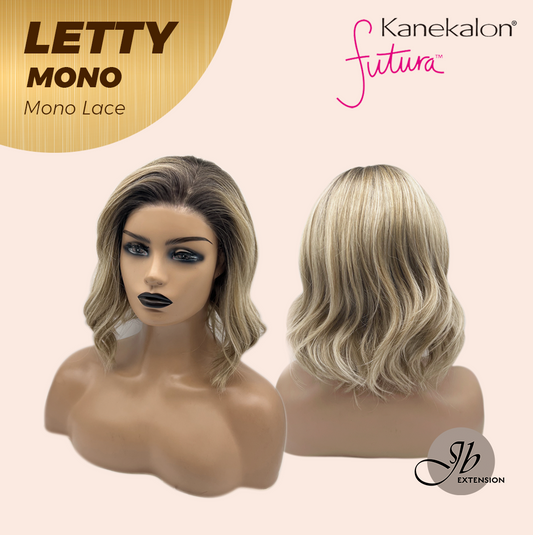 [FINAL SALE] JBEXTENSION LETTY MONO Monofilament Handmade Wig 6X5 Full Monofilament Hand Tied Top Wig 12 Inches Dark Blonde Curly Mono Lace Wig With Anti-slip Silicone Strips Glueless Wig LETTY MONO【BENDY EAR TABS】