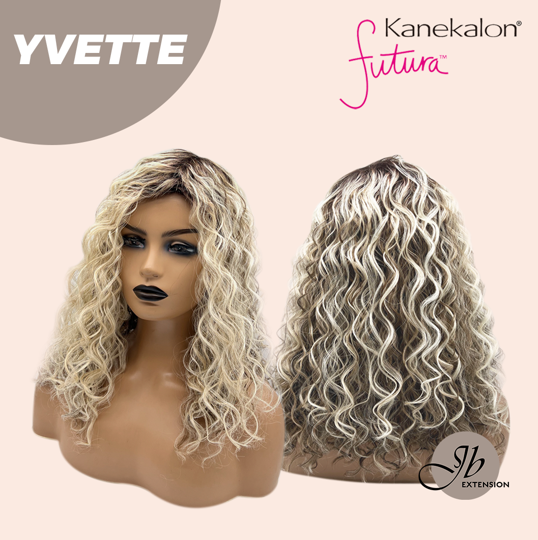 [FINAL SALE] JBEXTENSION 14 Inches Extra Curly Blonde with Brown Highlight Wig Women Fashion Full Machine Wig YVETTE【PLUS PERMATEASE】【BENDY EAR TABS】