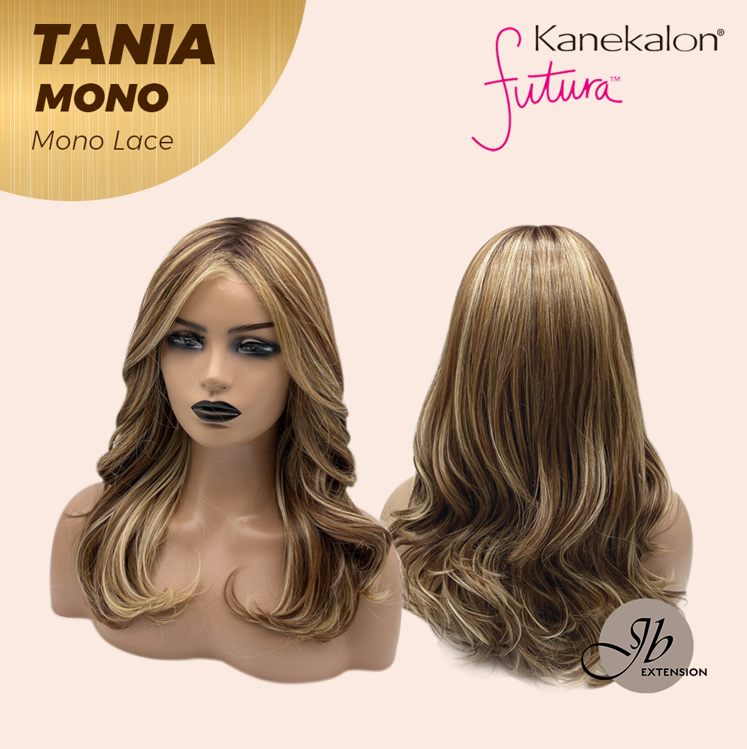 JBEXTENSION TANIA MONO Monofilament Handmade Wig 6X5 Full Monofilament Hand Tied Top Wig 18 Inches Butter Cream Mono Lace Wig With Anti-slip Silicone Strips Glueless Wig TANIA MONO【BENDY EAR TABS】