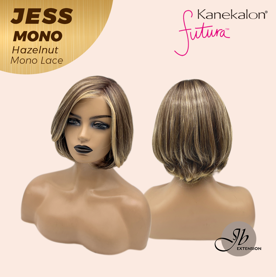 [PRE-ORDER] JBEXTENSION JESS MONO Monofilament Handmade Wig 6X5 Full Monofilament Hand Tied Top Wig 10 Inches Hazelnut Mono Lace Wig With Anti-slip Silicone Strips Glueless Wig JESS MONO HAZELNUT【BENDY EAR TABS】