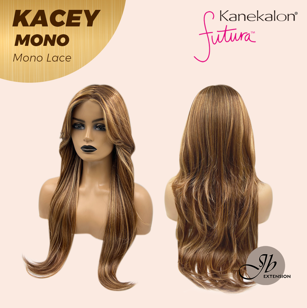 JBEXTENSION KACEY MONO Monofilament Handmade Wig 6X5 Full Monofilament Hand Tied Top Wig 27 Inches Copper Mono Lace Wig With Anti-slip Silicone Strips Glueless Wig KACEY MONO【BENDY EAR TABS】