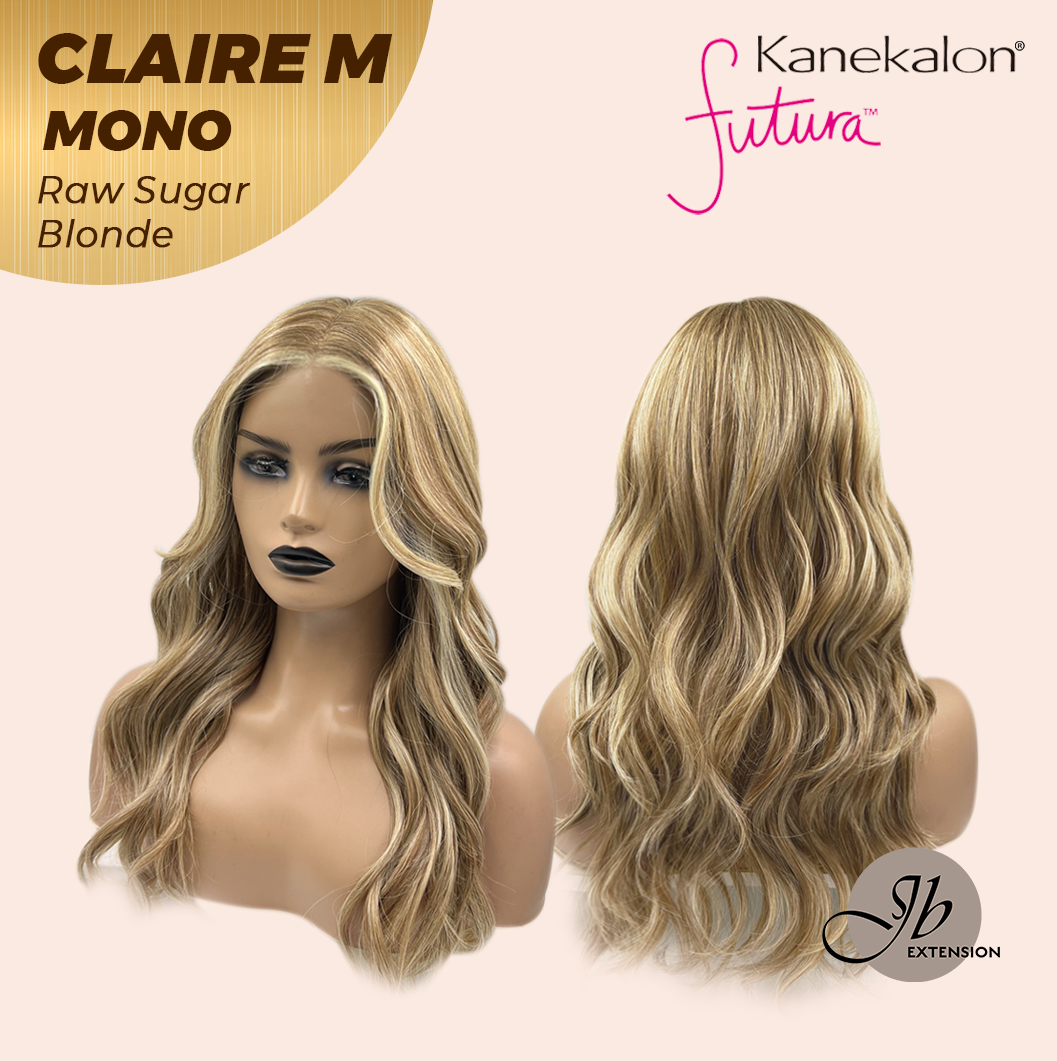 JBEXTENSION CLAIRE MONO Partial Monofilament Wig 22 Inches Raw Sugar Blonde Partial Mono Lace Glueless Wig CLAIRE MONO RAW SUGAR BLONDE【BENDY EAR TABS】