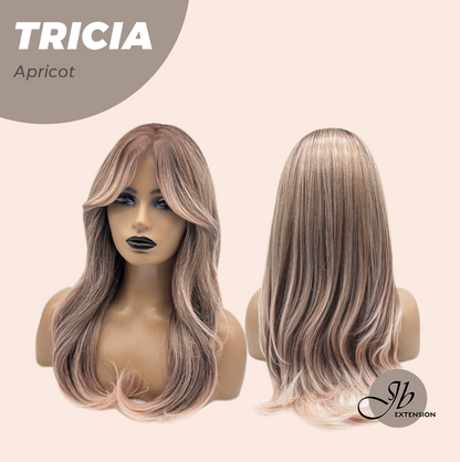 JBEXTENSION 23 Inches Curly Apricot Wig TRICIA APRICOT