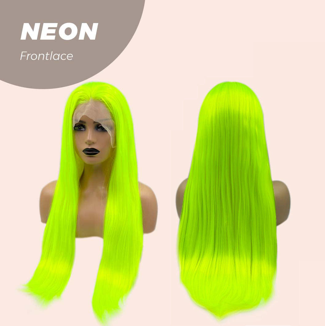 [FINAL SALE] JBEXTENSION 26 Inches Neon Color Frontlace Glueless Wig NEON (FREE PARTING)