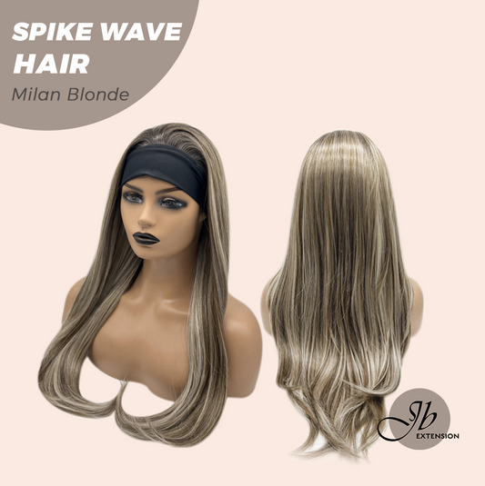 JBEXTENSION 24 Inches Long Wave Milan Blonde Headband Wig SPIKE WAVE - MILAN BLONDE