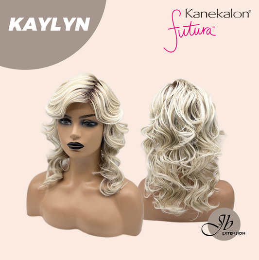 [FINAL SALE] JBEXTENSION 15 Inches Blonde Curly Women Fashion Full Machine Wig KAYLYN【PLUS PERMATEASE】【BENDY EAR TABS】