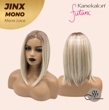 [FINAL SALE] JBEXTENSION JINX MONO Monofilament Handmade Wig 6X5 Full Monofilament Hand Tied Top Wig 12 Inches Blonde Mono Lace Wig With Anti-slip Silicone Strips Glueless Wig JINX MONO【BENDY EAR TABS】
