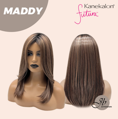 [FINAL SALE] JBEXTENSION 18 Inches Ash Brown Women Fashion Full Machine Wig MADDY【PLUS PERMATEASE】【BENDY EAR TABS】