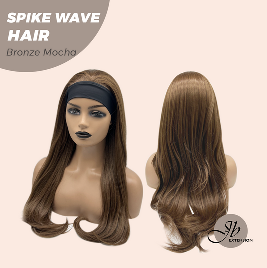 JBEXTENSION 24 Inches Long Wave Bronze Mocha Headband Wig SPIKE WAVE - BRONZE MOCHA