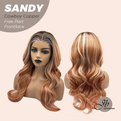 [FINAL SALE] JBEXTENSION 24 Inches Cowboy Copper Curly 13X6 Lace Free Part Frontlace Glueless Wig SANDY COWBOY COPPER