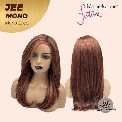[PRE-ORDER] JBEXTENSION JEE MONO Monofilament Handmade Wig 6X5 Full Monofilament Hand Tied Top Wig 19 Inches Reddish Copper Mono Lace Wig with Anti-slip Silicone Strips Glueless Wig JEE MONO【BENDY EAR TABS】