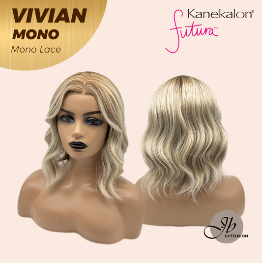 [FINAL SALE] JBEXTENSION VIVIAN MONO Monofilament Handmade Wig 6X5 Full Monofilament Hand Tied Top Wig 12 Inches Blonde Wave Mono Lace Wig With Anti-slip Silicone Strips Glueless Wig VIVIAN MONO【BENDY EAR TABS】