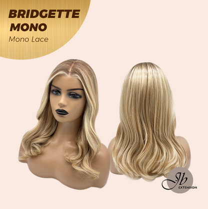 JBEXTENSION BRIDGETTE MONO Monofilament Handmade Wig 6X5 Full Monofilament Hand Tied Top Wig 16 Inches Curly Honey Blonde Mono Lace Wig with Anti-slip Silicone Strips Glueless Wig BRIDGETTE MONO【BENDY EAR TABS】