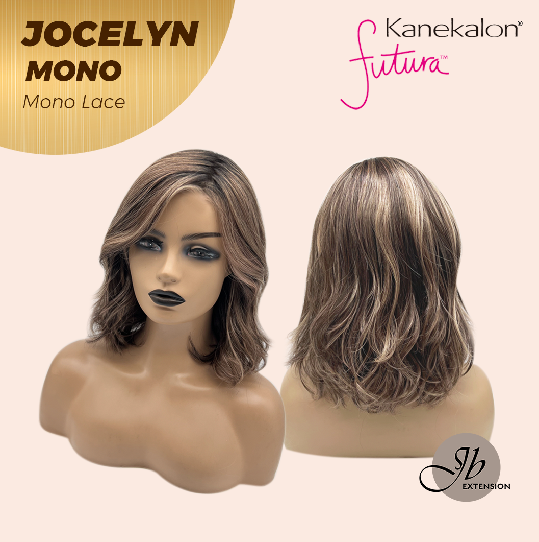 JBEXTENSION JOCELYN MONO Monofilament Handmade Wig 6X5 Full Monofilament Hand Tied Top Wig 11 Inches Pine Cones Mono Lace Wig with Anti-slip Silicone Strips Glueless Wig JOCELYN MONO【BENDY EAR TABS】