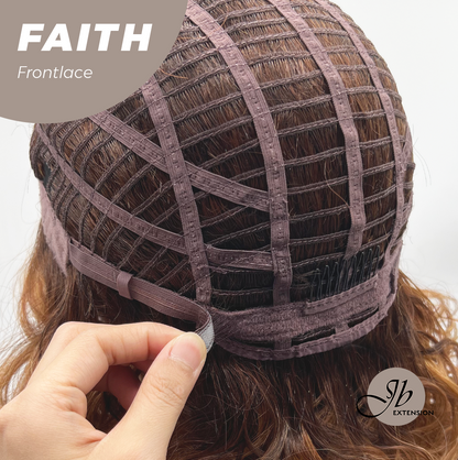 [FINAL SALE] JBEXTENSION 14 Inches Wave Copper Pre-Cut Side Part Frontlace Glueless Black Sapphire Wig FAITH【BENDY EAR TABS】