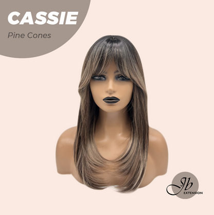 JBEXTENSION 19 Inches Long Pine Cones Wig with Bangs CASSIE PINE CONES