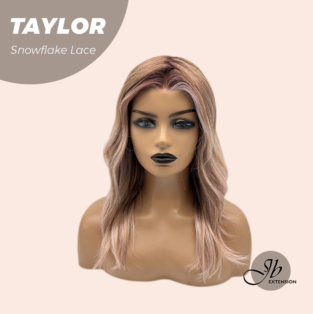 [FINAL SALE] JBEXTENSION 18 Inches Apricot Pre-Cut Snowflake Lace Frontlace Glueless Wig TAYLOR【PERMATEASE】【BENDY EAR TABS】- M/L
