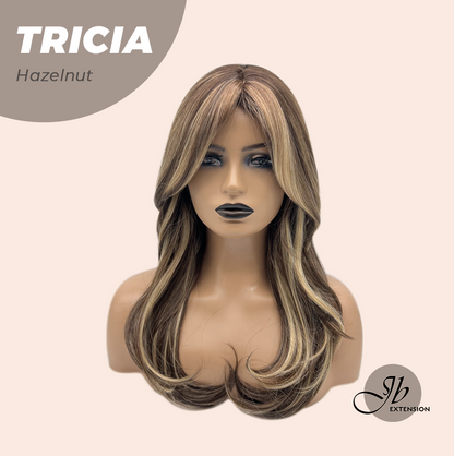 JBEXTENSION 23 Inches Curly Hazelnut Wig TRICIA HAZELNUT