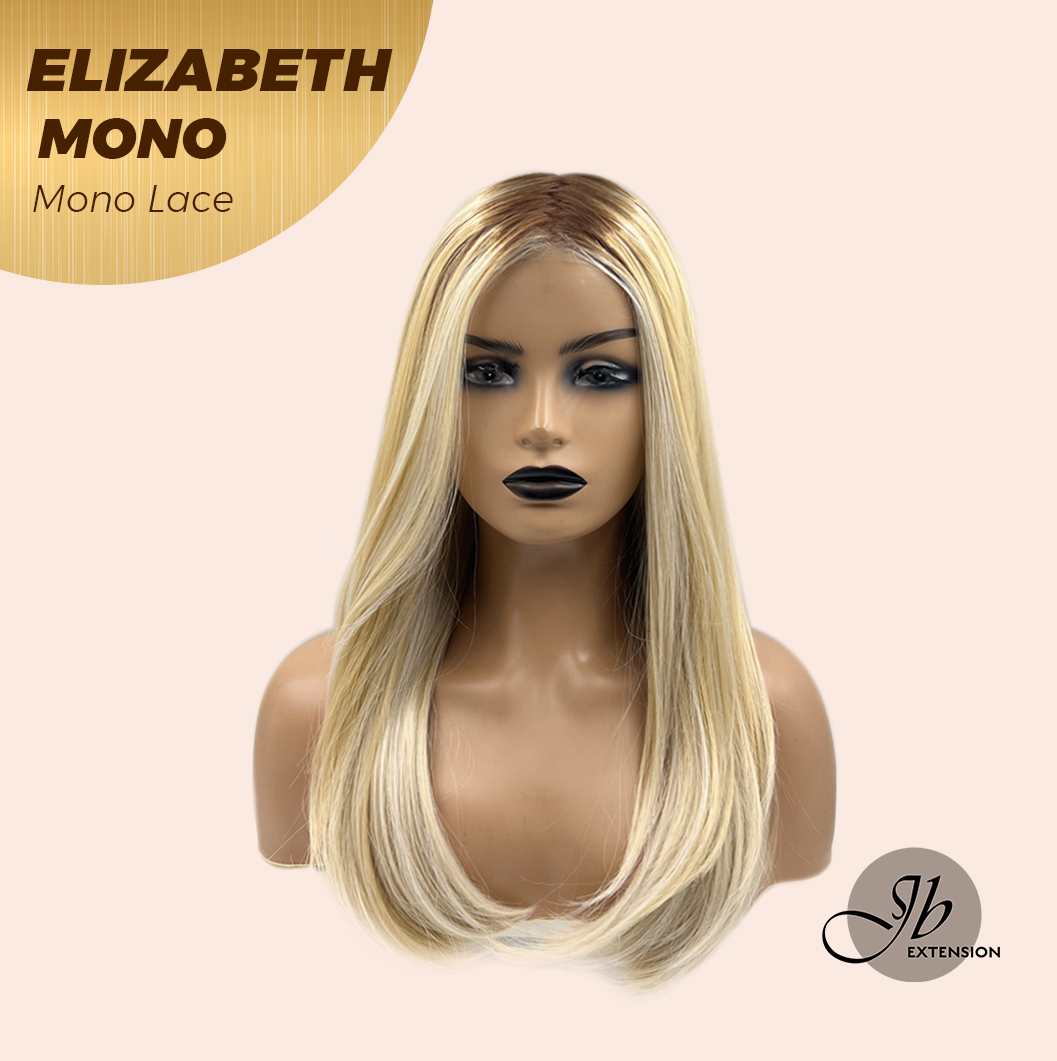 [FINAL SALE] JBEXTENSION ELIZABETH MONO Monofilament Handmade Wig 6X5 Full Monofilament Hand Tied Top Wig 20 Inches Sandy Blonde Mono Lace Wig With Anti-slip Silicone Strips Glueless Wig ELIZABETH MONO【BENDY EAR TABS】