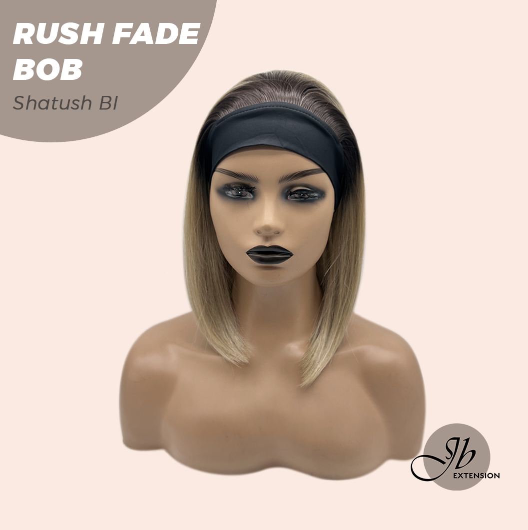 JBEXTENSION 12 Inches Short Hair Shatush Blonde Headband Wig RUSH FADE BOB - SHATUSH BLONDE